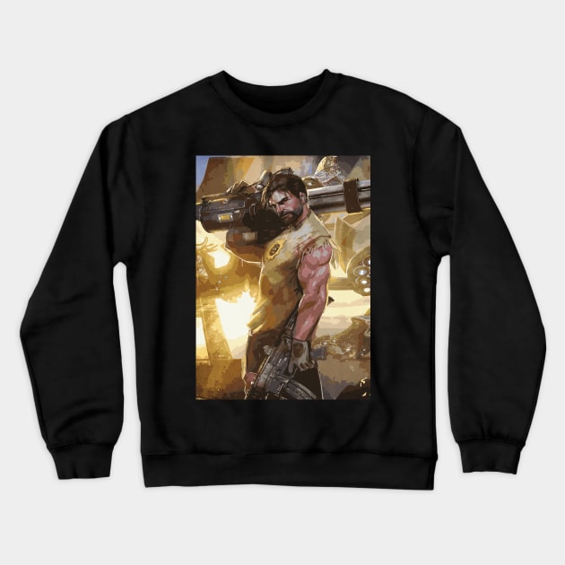 Serious Sam Crewneck Sweatshirt by Durro